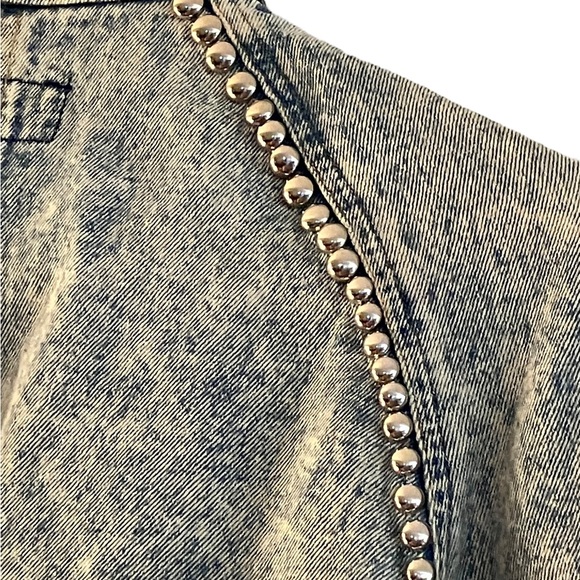 Women’s Studded Jean Jacket 1980s - Picture 5 of 13